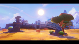 Beacon Beach with sunny weather in Mario + Rabbids Sparks of Hope