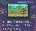 Mario returning home from a trip