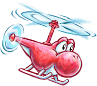 Helicopter Yoshi - Super Mario Wiki, the Mario encyclopedia