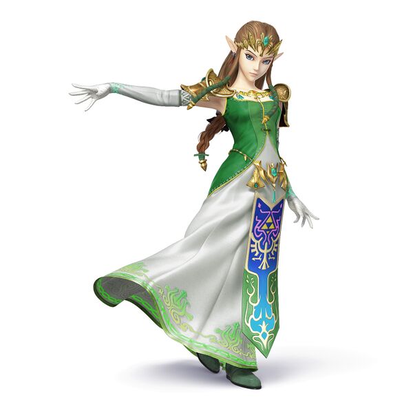 File:Zelda SSB4 Artwork - Green.jpg