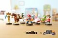 Promotional photo for Super Smash Bros. amiibo figurines.