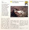 "Who is the leader of Tibet's Buddhists?" (back)
