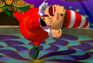 A screenshot of Clown-a-Round from Wario World