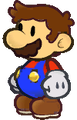 Unused sprite of Mario without his Cap.