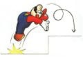 Mario backflipping