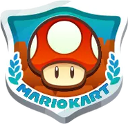 The icon for the Mushroom Cup in Mario Kart World.