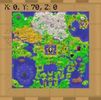 In-game map of Minecraft's Super Mario Mashup Pack