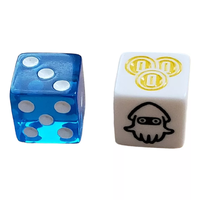 The dice included in the Monopoly Gamer board game.