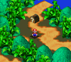 Second Treasure in Mushroom Way of Super Mario RPG: Legend of the Seven Stars.