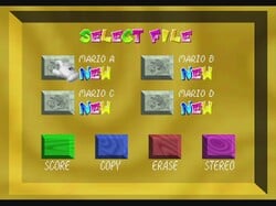 The image for "File Select" from Super Mario 64 on Nintendo Music.