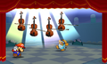 The Violins playing as Mario covers his ears