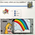 "How many colors are in a rainbow?"