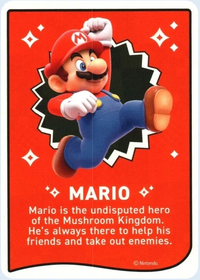 One of the Super Mario Bros. Wonder Trading Cards.