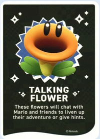 One of the Super Mario Bros. Wonder Trading Cards.