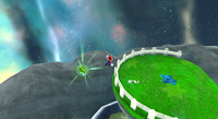 A Green Star in Cosmic Cove Galaxy