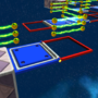 In-game screenshot of a Red-Blue Panel in Super Mario Galaxy 2.