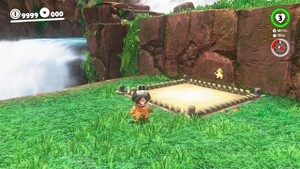 Pixel Cat Mario in the Cascade Kingdom