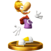 Rayman trophy from Super Smash Bros. for Wii U
