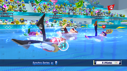 Synchronized Swimming. From Mario & Sonic at the London 2012 Olympic Games.