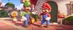 Mario and Luigi at their house in the Mushroom Kingdom ready for another day of work
