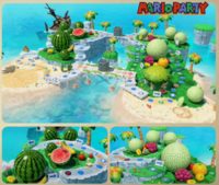 Various pictures of Yoshi's Tropical Island in the encyclopedia.