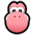 A face icon for Pink Yoshi, from Mario Sports Mix.