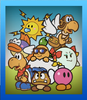 The picture of Mario's partners from Paper Mario