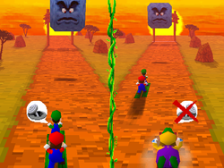 The minigame Desert Dash.