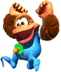 Kiddy Kong in Donkey Kong Country 3.