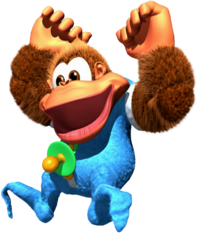 Kiddy Kong in Donkey Kong Country 3.