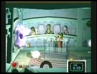 Pre-release footage of  Luigi's Mansion