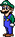 The "idle" sprite of Luigi from the PC game Mario is Missing!. This sprite is the source image for "Weegee," a drawing of the character that has become an Internet meme.