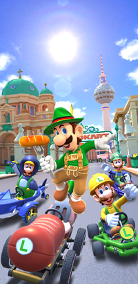 The Berlin Tour from Mario Kart Tour.