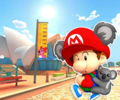 The course icon with Baby Mario (Koala)