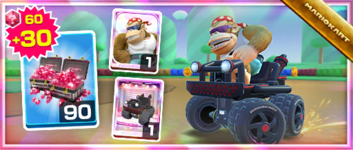 The Funky Kong Pack from the Cat Tour in Mario Kart Tour