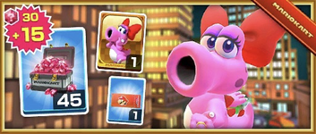 The Birdo Pack from the 2019 Holiday Tour in Mario Kart Tour