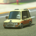 A car with the Dash logo