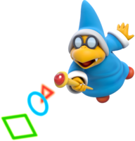 Artwork of a Magikoopa in Super Mario 3D World