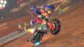 Mario taking a shortcut near the last turn
