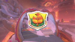 Thumbnail for "Opening (Leaf Cup)" from Mario Kart World used for Nintendo Music