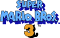 The in-game logo (NES version). This logo was also used in the Japanese SMB3 boxart, manual, and commercial.
