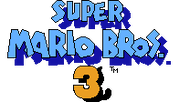 The in-game logo (NES version). This logo was also used in the Japanese Super Mario Bros. 3 box art, manual, and commercial.