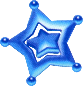 Artwork of a Pull Star from Super Mario Galaxy 2.