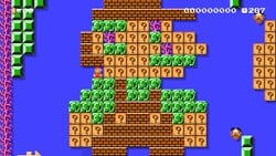 Sunken Mario level in Super Mario Maker