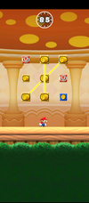 The game confirming the results on the blocks