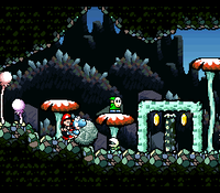 SMW2YI The Cave Of Chomp Rock Screenshot.png