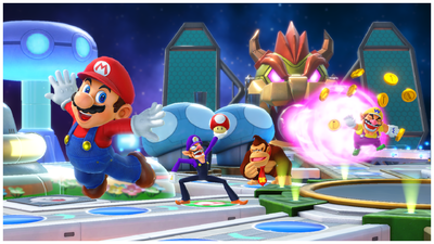 Wario loses every single coin of his eight coins in Space Land for Mario Party Superstars.