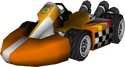 The model for Princess Daisy's Standard Kart M from Mario Kart Wii