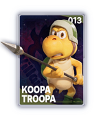 The Koopa Troopa card from The Super Mario Galaxy Movie Collectible Cards