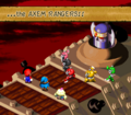 Mario and crew battle the Axem Rangers
